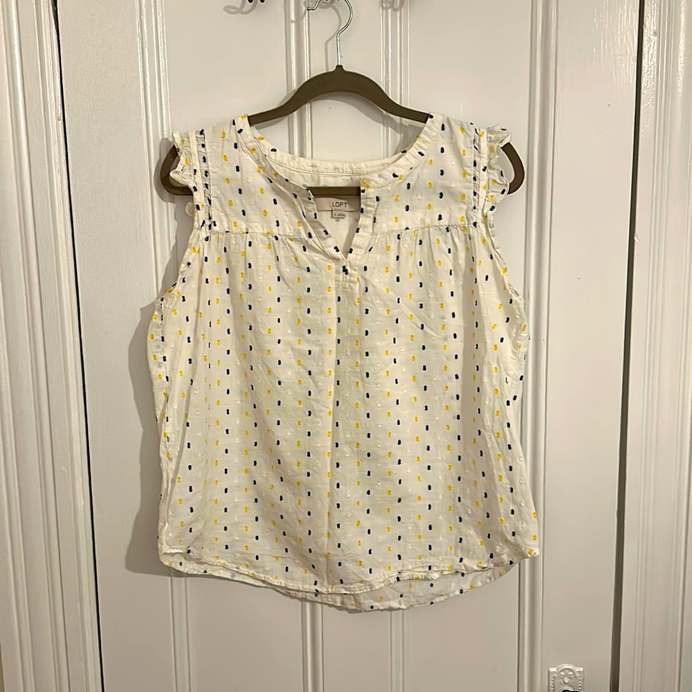 Loft summer sleeveless blouse